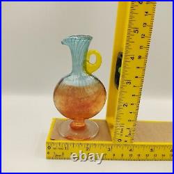 Rare Colorful Kosta Boda Bonbon Glass Pitcher vase collection Kjell Engman