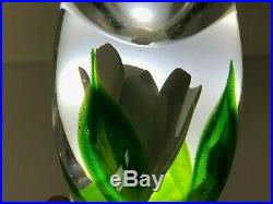 Rare Jan-Erik Ritzman Kosta Boda Rose/Flower Vase Swedish Art Glass Pre Transjo