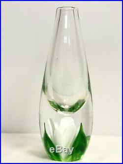 Rare Jan-Erik Ritzman Kosta Boda Rose/Flower Vase Swedish Art Glass Pre Transjo
