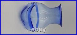 Rare Kosta Boda Blue Glass Vase signed by Bertil Vallien #48218
