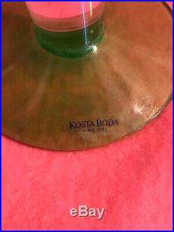 Rare Kosta Boda By K Engman Figural Vase Female Body Modern Art Glass Signed 12