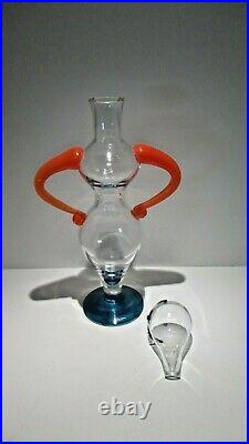 Rare Kosta Boda Figural Decanter by Kjell Engman With Original Top & Label Signed