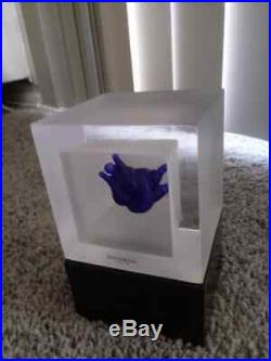 Rare Kosta Boda Snapshot Sculpture Cube NUDE Girl, Female, by Kjell Engman #2