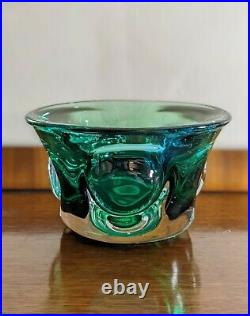Rare Vintage 1964 Signed Goran Warff for Kosta Boda Sweden Art Glass Décor Bowl