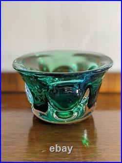 Rare Vintage 1964 Signed Goran Warff for Kosta Boda Sweden Art Glass Décor Bowl