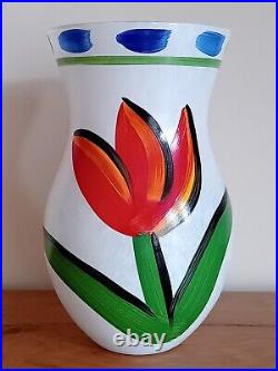 Redtulip Glass Vase By Ulrica Hydman Vallien 8 Inches Kosta Boda Mint