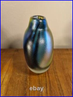 Scarce Vintage Signed Goran Warff Kosta Boda Royal Art Collection Art Glass Vase