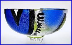 Scarce XL Kosta Boda 11 Ulrica Hydman-Vallien Tulipa Glass Serving Bowl signed