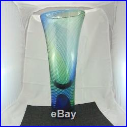 Schöne Kosta Boda Ann Wärff art glass vase ca. 41 cm hoch