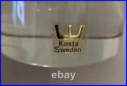 Set of 4 Kosta Boda Goran Warff Sweden THE FAMILY 1970s Tags Excellent