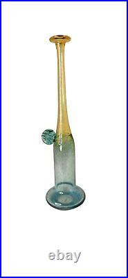 Signed 1970's Kosta Boda Wind Pipe Frit Vase by Bertil Vallien