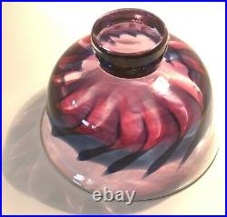 Signed GORAN WARFF KOSTA BODA Bowl Colorful Fire Design Glass, 1960, H3-4