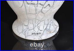 Signed KOSTA BODA Ulrica Hydman-Vallien CRACKLE Vase White 26cm Y8804