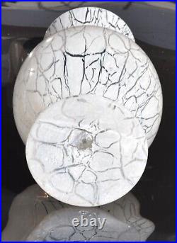 Signed KOSTA BODA Ulrica Hydman-Vallien CRACKLE Vase White 26cm Y8804