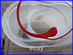 Signed Kosta Boda Art Glass Artist Collection Bertil Vallien Red Galaxy Vase