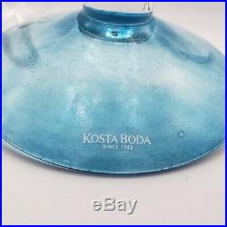 Signed Kosta Boda Art Glass Decanter Carafe Kjell Engman 89201 Form of A Woman
