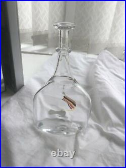 Signed Kosta Boda Vallien Artis Collection Glass Bottle Vase