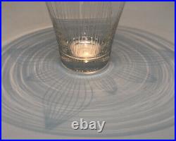 Signed RARE VICKE LINDSTRAND KOSTA BODA Vase Mid Century Etched Glass, H8 1/4