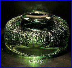 Signed Solid GORAN WARFF KOSTA BODA Bowl Jewelry Art Glass Sculpture 1960's, D6