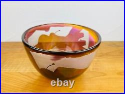 Significant bowl Kosta Boda Ann Wärff 1977 glass rare vintage glass bowl Sweden