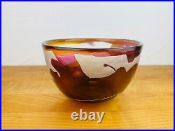 Significant bowl Kosta Boda Ann Wärff 1977 glass rare vintage glass bowl Sweden