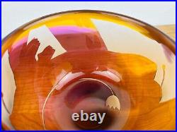 Significant bowl Kosta Boda Ann Wärff 1977 glass rare vintage glass bowl Sweden