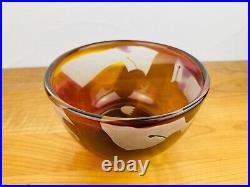 Significant bowl Kosta Boda Ann Wärff 1977 glass rare vintage glass bowl Sweden