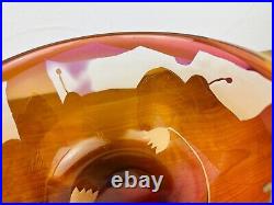 Significant bowl Kosta Boda Ann Wärff 1977 glass rare vintage glass bowl Sweden