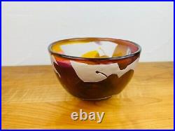 Significant bowl Kosta Boda Ann Wärff 1977 glass rare vintage glass bowl Sweden