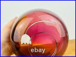 Significant bowl Kosta Boda Ann Wärff 1977 glass rare vintage glass bowl Sweden