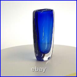 Small Crystal Vase Vicke Lindstrand, Kosta Boda, 4 Inch, signed (Video 360)