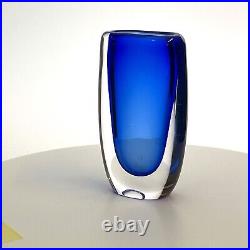 Small Crystal Vase Vicke Lindstrand, Kosta Boda, 4 Inch, signed (Video 360)