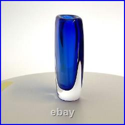 Small Crystal Vase Vicke Lindstrand, Kosta Boda, 4 Inch, signed (Video 360)