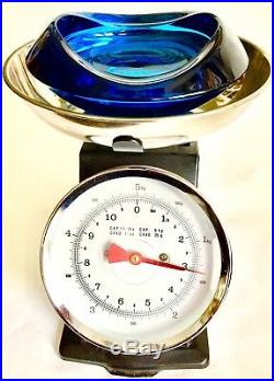 Swedish Anna Ehrner Kosta Boda Cobalt Blue Glass Dish / Ashtray (7/18cm, 1.4kg)