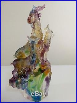 Swedish art glass style Sweden Kosta Reijmyre Paul Hoff Mountain Goat figurine