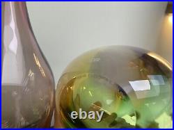 Two Kosta Boda Fidji Vases (large 45cm & medium 35cm) Boxed New by Kjell Engman