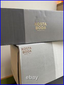 Two Kosta Boda Fidji Vases (large 45cm & medium 35cm) Boxed New by Kjell Engman