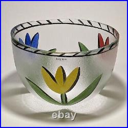 Ulrica Hydman Vallien Kosta Boda Large Tulipa Bowl