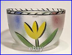 Ulrica Hydman Vallien Kosta Boda Large Tulipa Bowl