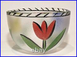 Ulrica Hydman Vallien Kosta Boda Large Tulipa Bowl