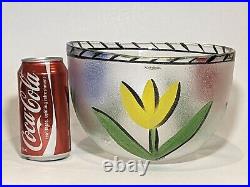 Ulrica Hydman Vallien Kosta Boda Large Tulipa Bowl