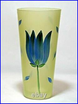 Ulrica Hydman Vallien for Kosta Boda Hand Painted Tulip Vase