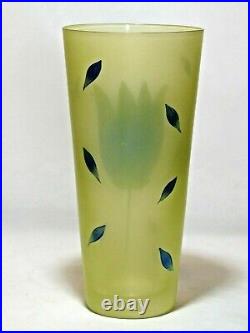 Ulrica Hydman Vallien for Kosta Boda Hand Painted Tulip Vase