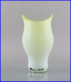 Ulrica Hydman Vallien for Kosta Boda, Sweden. Vase in mouth blown art glass