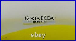 Ulrica Hydman Vallien for Kosta Boda. Unique vase in mouth blown art glass 1980s