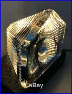 Unique Kosta Boda Sweden Glass Sculpture Bertil Vallien Signed Ltd 300