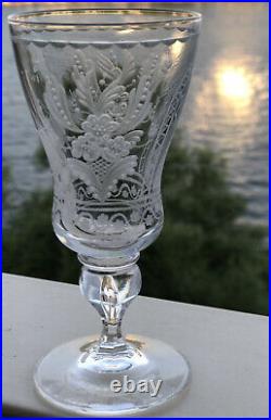 VICKE LINDSTRAND KOSTA BODA Snaps Glass Etched Dalecarlia Motifs, 1960s