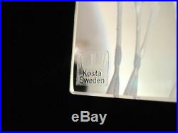 VICKE LINDSTRAND Signed PRISMATIC Clear Art Glass GIRAFFE Sculpture for KOSTA