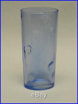 VINTAGE 60s BERTIL VALLIEN KOSTA BODA 8 GLASS VASE COBALT BLUE SHADE 48703