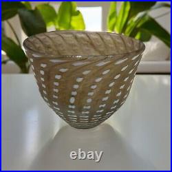 VTG Kosta Boda-Bertil Vallien Small 2 Art Glass Bowl Antikva Series #58435 HTF